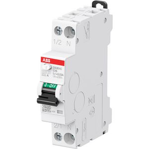Aardlekautomaat 1P+N B kar 16A 30mA 6kA