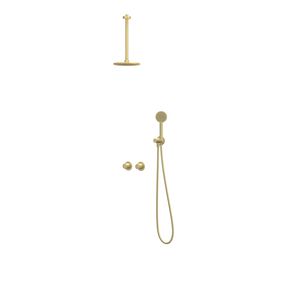Afbouwdeel regendouche IVY combiset Bond 3 inbouwthermostaat symmetry gebor. mat goud CSB3EXMPCDCC excl. inbouwbox
