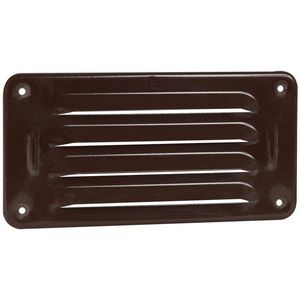 ALU schoepenrooster 180x90mm bruin