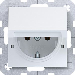SCHUKO-wandcontactdoos vergrend.afd. steekkl. A.x/C.x lichtw