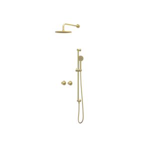 Afbouwdeel regendouche IVY combiset Bond 3 inbouwthermostaat symmetry gebor. mat goud CSB3EXMPCEAB excl. inbouwbox
