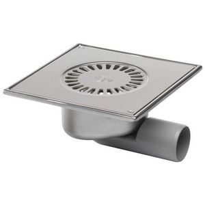 Vloerput Compact RVS304 197x197mm ou/zu 50mm ws50 geschr rst