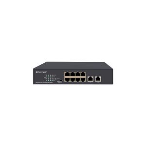 Switch 8 poorten POE + 2 uplink 10/100