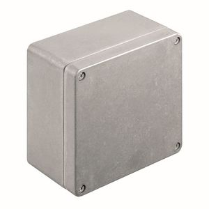 Schakelkast leeg aluminium 160x160x91mm onbehandeld