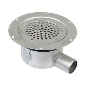 Domestic vloerput diameter 155mm RVS ZU. 50mm met vergrendeling