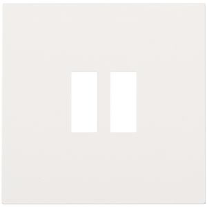 Afwerkingsset dubbele USB-A-lader white coated