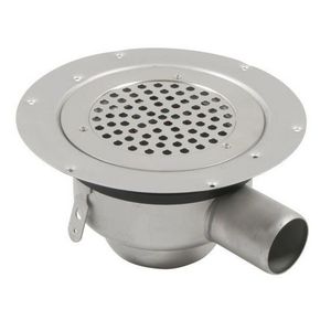 Vloerput RVS304 diam 155mm zu 50mm laag v vinyl geschrrst ve