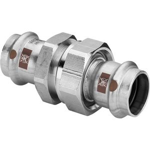 3-del. koppeling vlakd. TEMPONOX persaansluiting RVS 35x35mm 1760 VVE=5