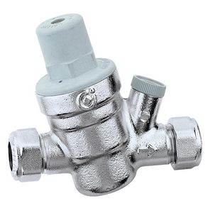 Drukreduceerventiel chroom 1-6bar 15mm knel