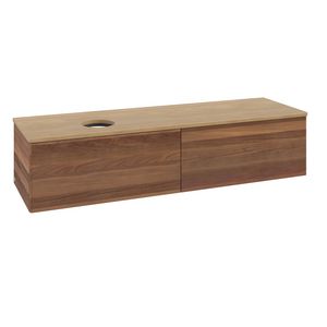 Wastafelonderkast Antao 1600x360x500mm Warm Walnut K37011HM