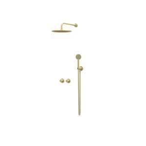 Afbouwdeel regendouche IVY combiset Bond 3 inbouwthermostaat symmetry gebor. mat goud CSB3EXMPCFAA excl. inbouwbox