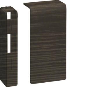 Eindstuk L/R voor goot 80mm hoog SL sucupira
