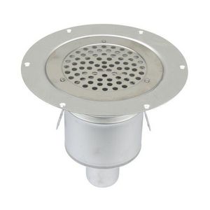 Vloerput RVS304 Ø155mm ou 50mm v vinyl vastgeschr rst nv