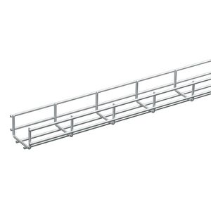 Lengte a 2,5m. Draadgoot 75/55-Ø4mm elektrolytisch verzinkt