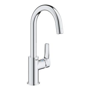 Eurosmart L-size wastafelmengkraan hoge uitloop incl. push-open plug 1.1/4" (prof)