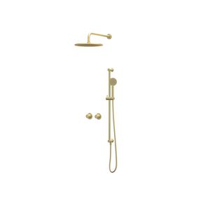 Afbouwdeel regendouche IVY combiset Bond 3 inbouwthermostaat symmetry gebor. mat goud CSB3EXMPCFAB excl. inbouwbox
