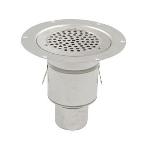 Vloerput RVS304 diam 155mm ou 75mm v vinyl vastgeschr rst nv