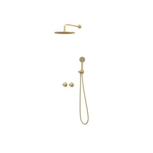 Afbouwdeel regendouche IVY combiset Bond 3 inbouwthermostaat symmetry gebor. mat goud CSB3EXMPCFAC excl. inbouwbox