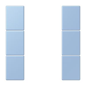 Tastafdekking F50 3-voudig compleet LC32021 KNX