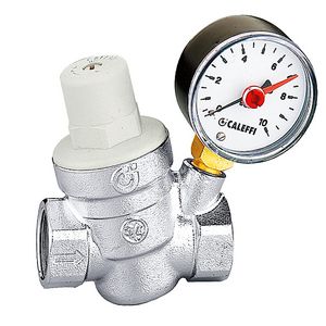 Reduceerventiel vervangbaar patroon met manometer 3/4" 16bar