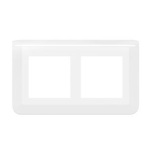 Afdekplaat horizontaal 2x2 modulen wit Mosaic