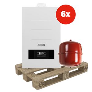 KPW pallet 6st. CV-ketel iQ-36EC + aansluitpakket 18L