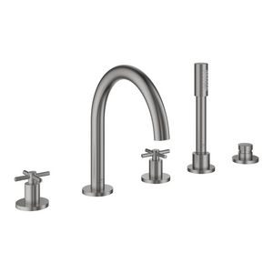 Atrio 5-gats badrandCombinatie kruisgrepen 29408DC0 supersteel (rvs look) (Spa colors coll.)