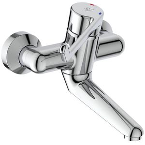 Ceraplus wandmengkraan sprong 150mm chroom hendel 180mm incl. s-koppeling