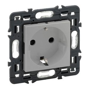 Wandcontactdoos 2P + A 16A ALU Valena Next