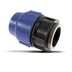 Schroefbus PP tyleen klem 40x1.1/4"bi. PN16