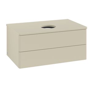 Wastafelonderkast Antao 800x360x500mm S.Grey Matt Lacquer K19010HJ