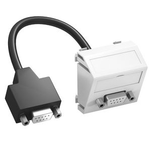 Draagplaat D-Sub9 kabel connector-connector 45x45mm 6104694