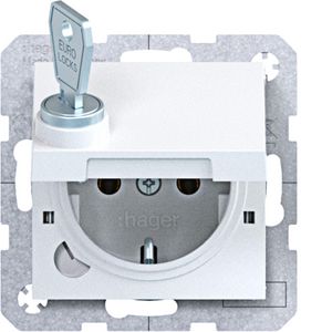 SCHUKO-wandcontactdoos zelfs.+vergr. steekkl. A.x/C.x lichtw