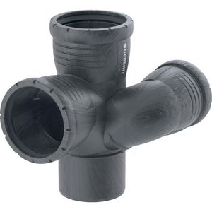 Silent-Pro PP-MX schacht T-stuk 87,5° links 110x75x110x110mm
