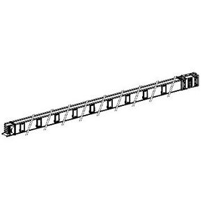 Recht distributie-element 800A 3L+N+PE 5m Wit 1 Canalis KS