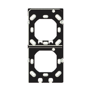 Montageplaat 2-voudig voor verticale montage iON kleur zwart