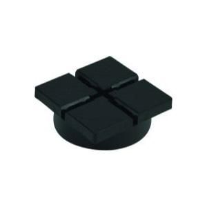 Voet 100x100 H35 zwart polypropyleen