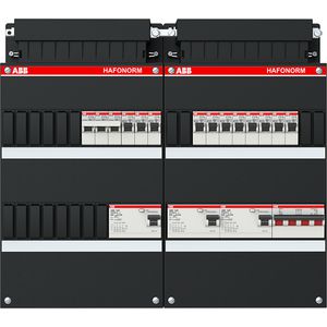 Installatiekast 11x achter 3x 30mA + K + HS 3-f