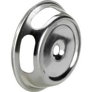 Rozet chroomstaal/gepolijst VVE=200