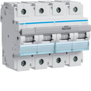 Installatieautomaat 4-polig 100A B-karakteristiek 15kA