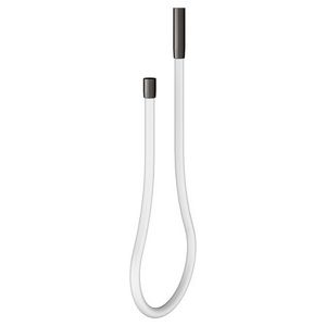 Koudwaterslang 1800mm titaanzwart geborsteld/wit