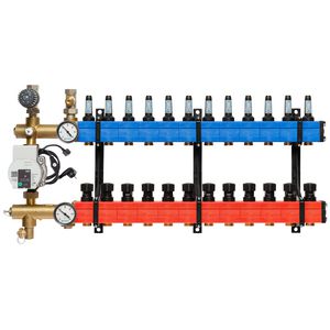 Vloerverw.verdeler 4801 E-pomp BA. 10-145l/u 12-groeps