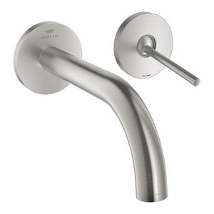 Atrio s 2-gats wastafelmengkraan wand 180mm 29410DC0 supersteel (rvs look) (Spa colors coll.)