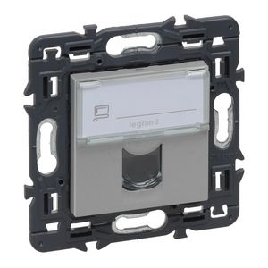 Wandcontactdoos RJ45 UTP Cat. 6 vol.app. ALU Valena Next