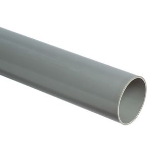 Lengte a 5mtr. PVC Ultra-3 riool afvoerbuis grijs 40mm wd=3mm KOMO