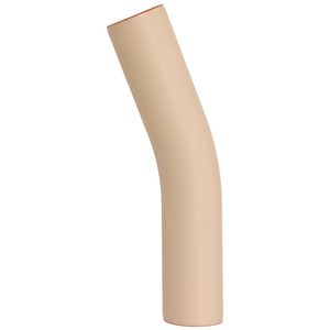 PVC bocht 22° 200mm PN10 SV creme