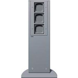 E-zuil 3x lege unit 491mm Gira energiezuil kl.alum.