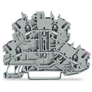 2-etageklem 4-draads rijgklem L grijs 2000-2208 VVE=50