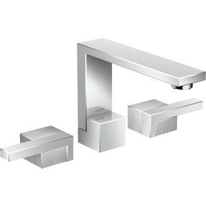AXOR Edge 3-gats wastafelmengkraan Diamond Cut chroom