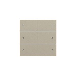 Afwerkingsset 6-voudige pot.vrij knop 24V Led champagne